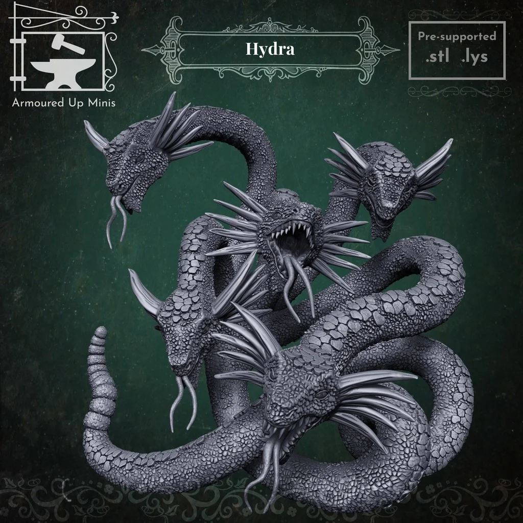 Миниатюра Гидры для RPG игр