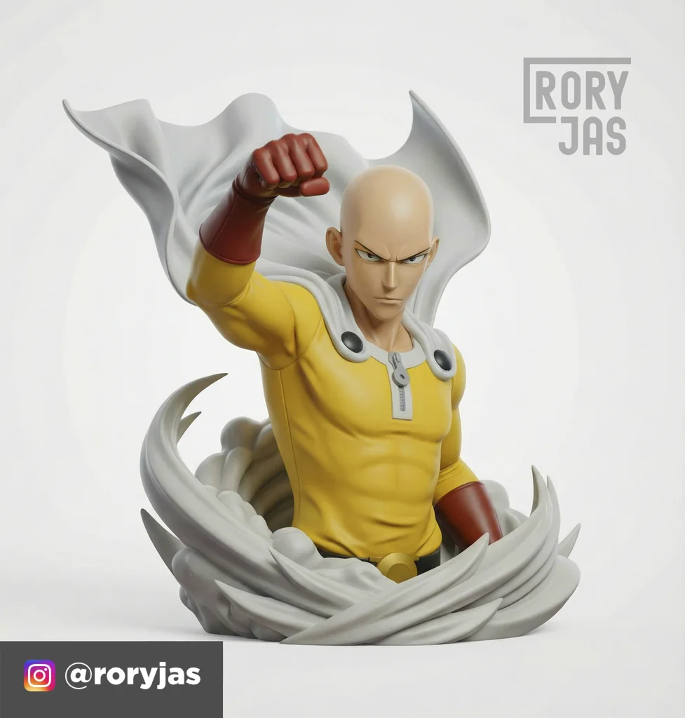 3D модель Сайтамы из One Punch Man