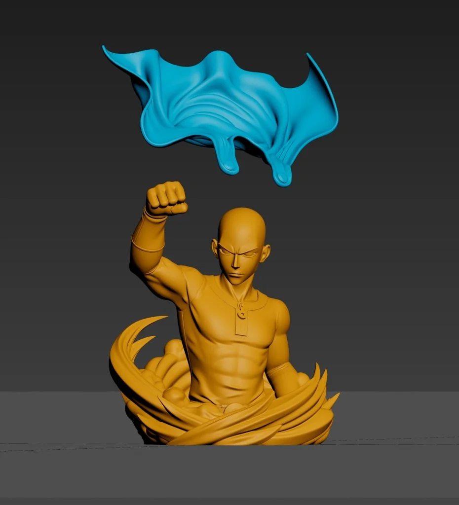 3D модель Сайтамы из One Punch Man