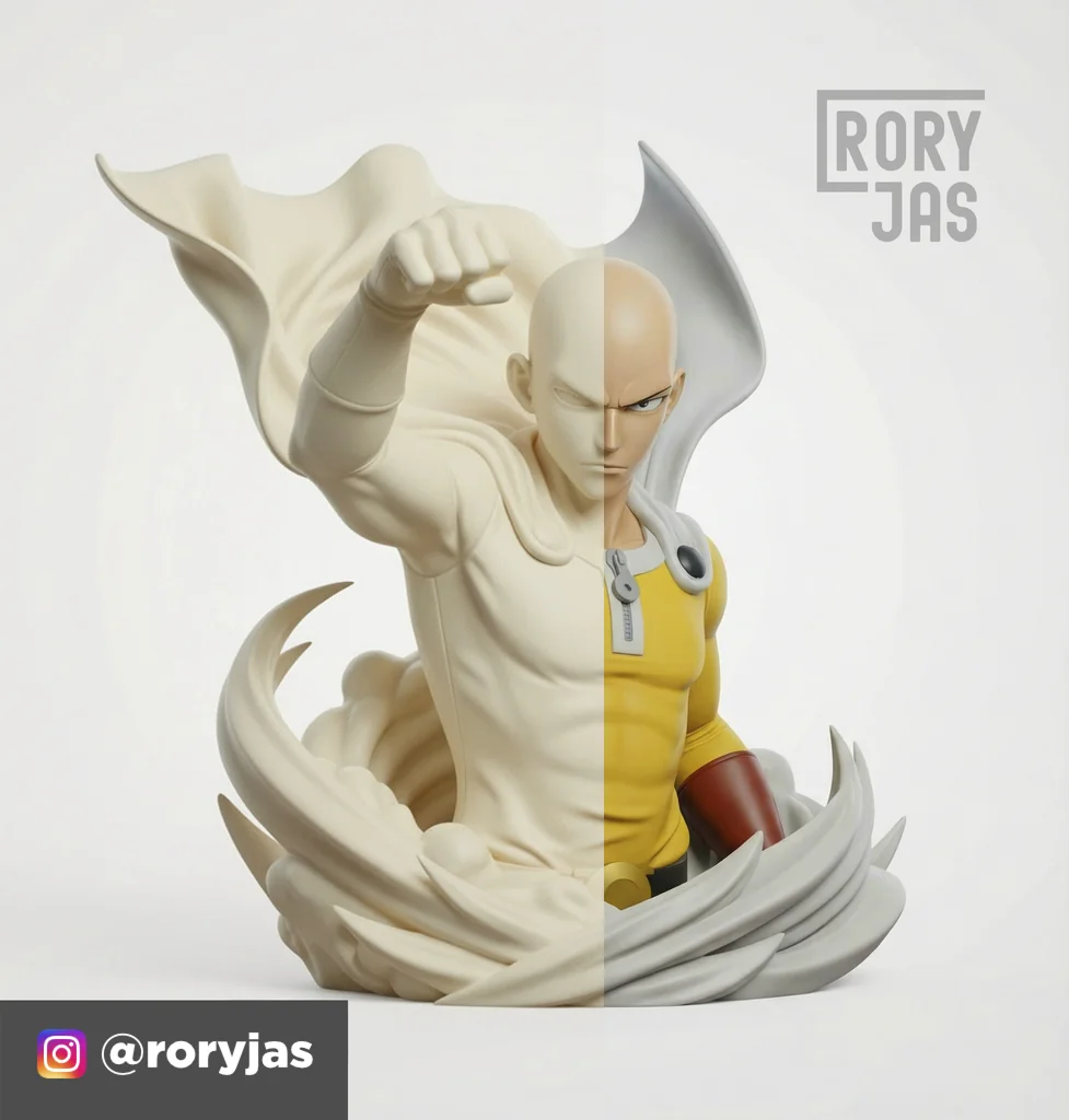 3D модель Сайтамы из One Punch Man