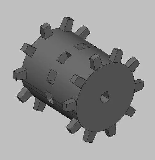 Модель гусениц и звездочек для танка