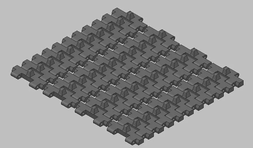 Модель гусениц и звездочек для танка