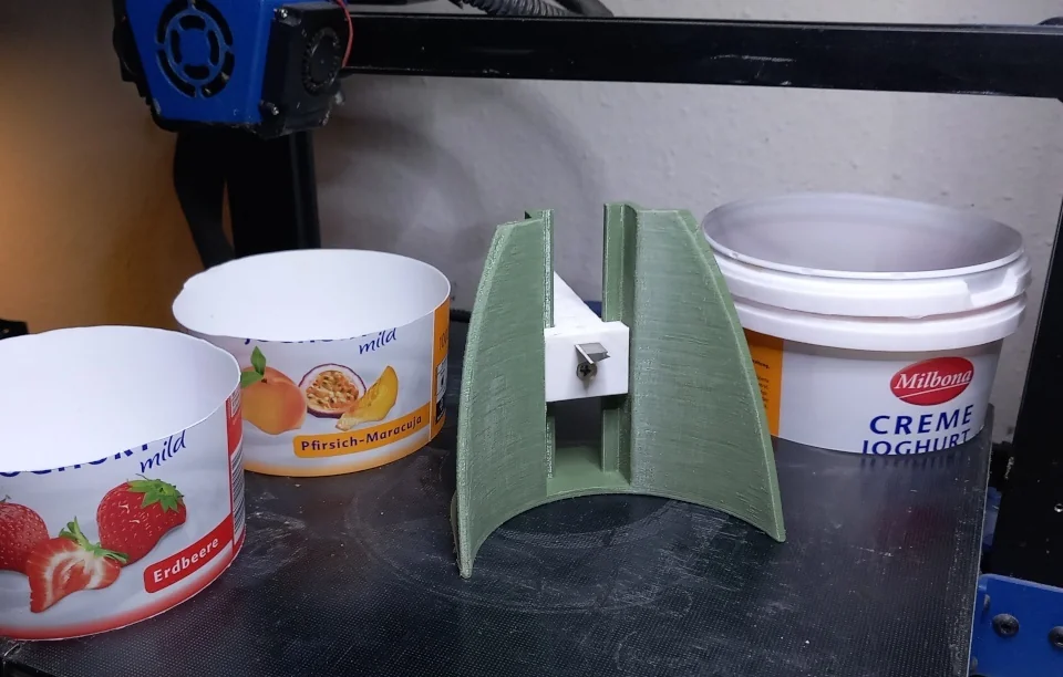 Резак для стаканов йогурта - параметрический