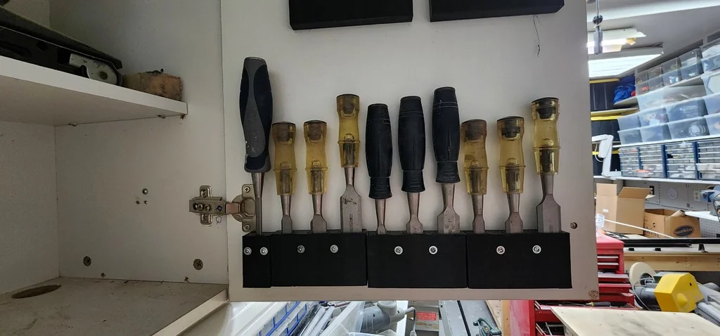 Держатель для стамесок в шкафу (3 размера)