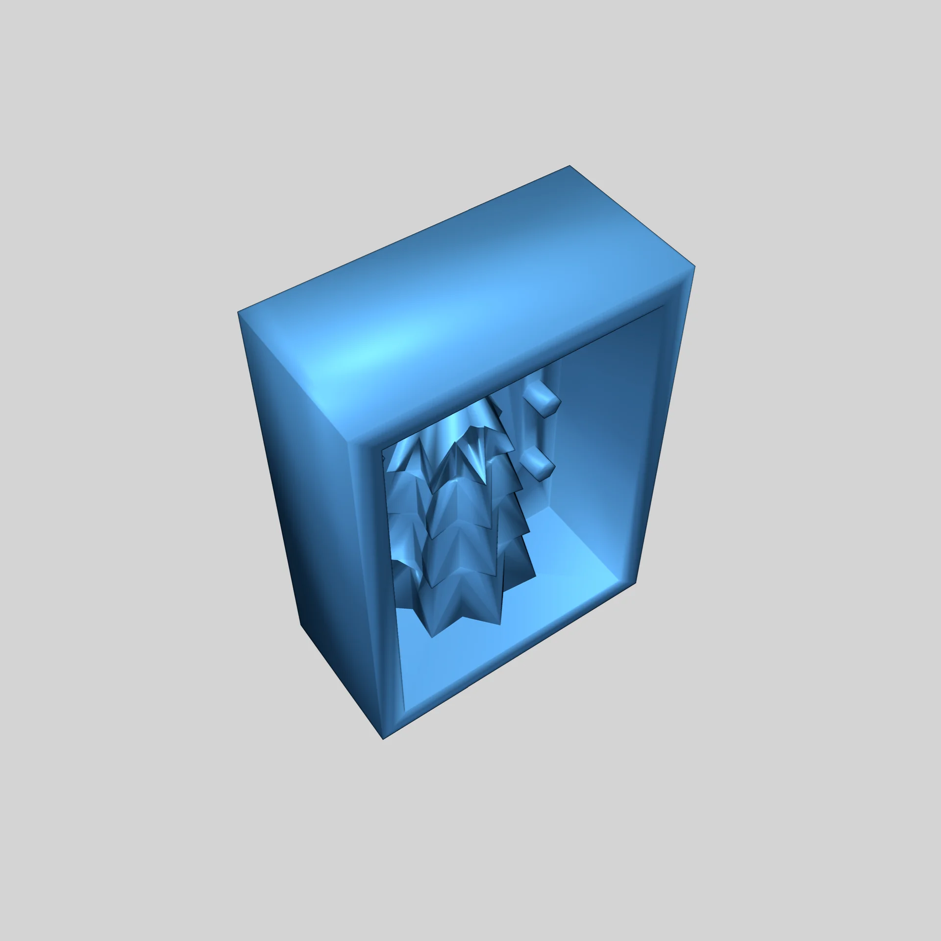 3D-модель формы для свечи "Рождественская елка" и бетонного подставки