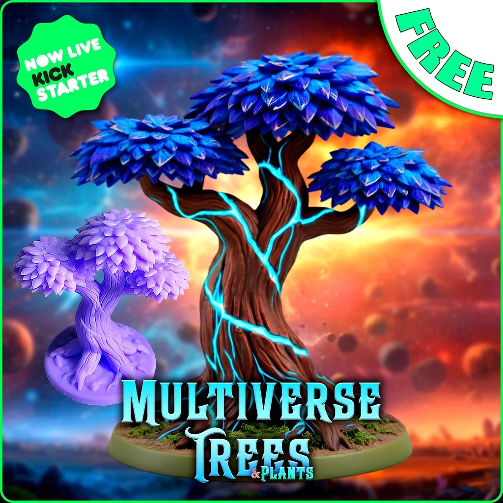 Сапфировый Дуб — 3D Модель Деревьев и Растений