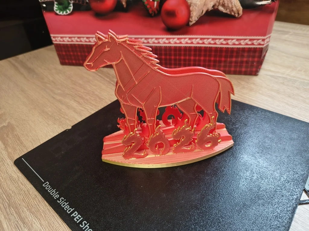 Держатель для салфеток в виде Огненного Коня 2026