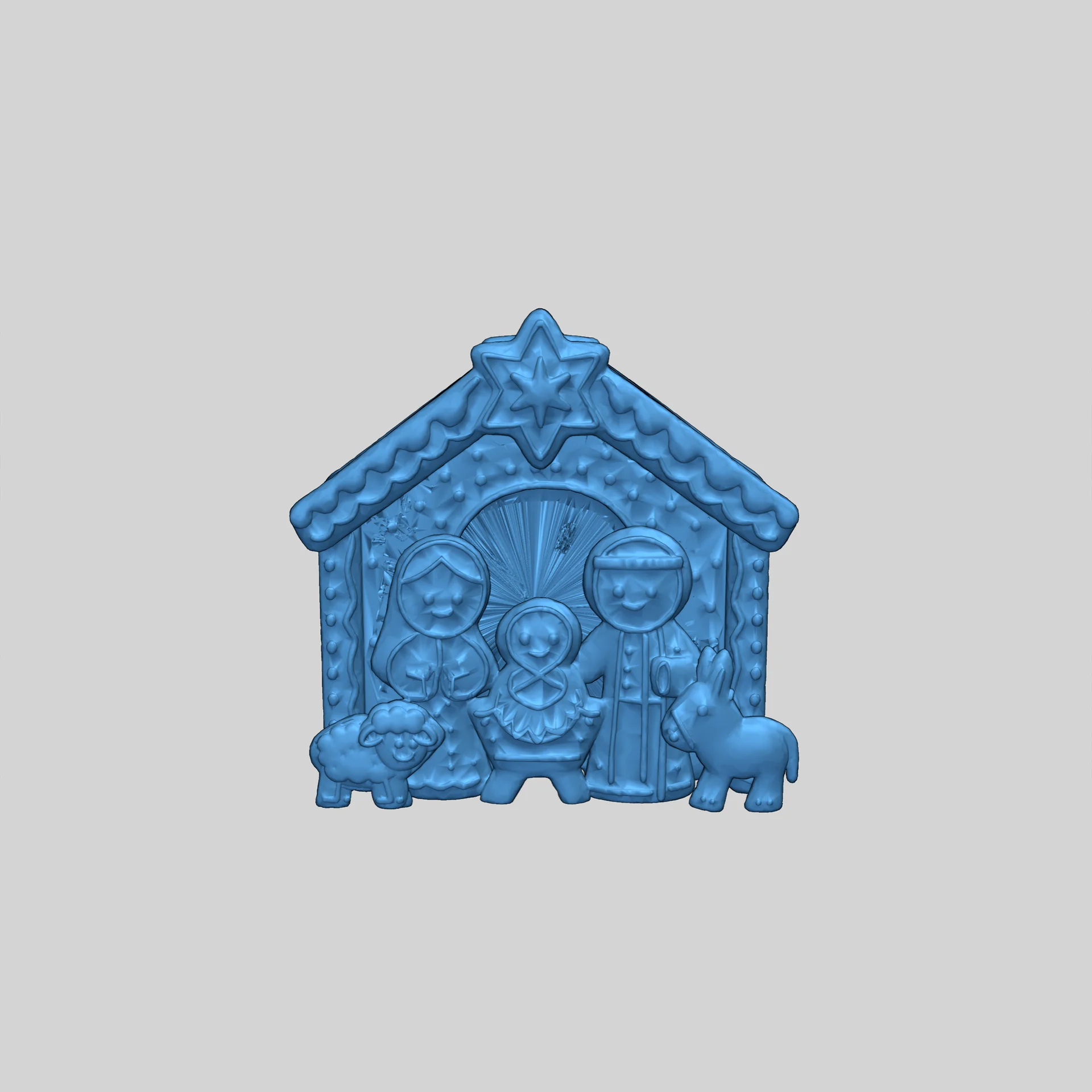 Имбирный пряник: Рождественская сцена