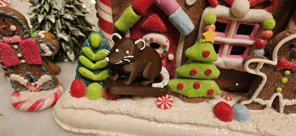 Имбирный пряник: Рождественская сцена