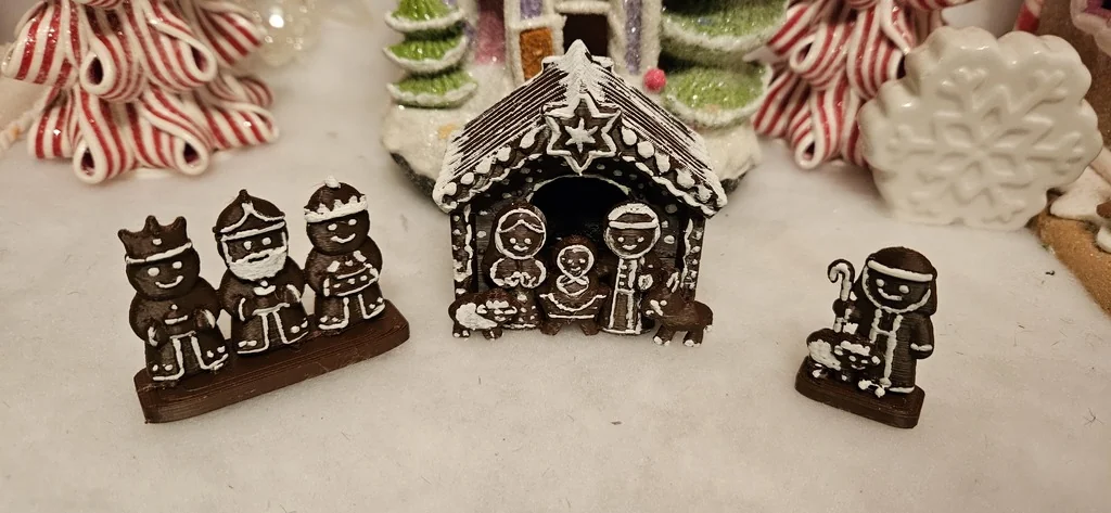 Имбирный пряник: Рождественская сцена