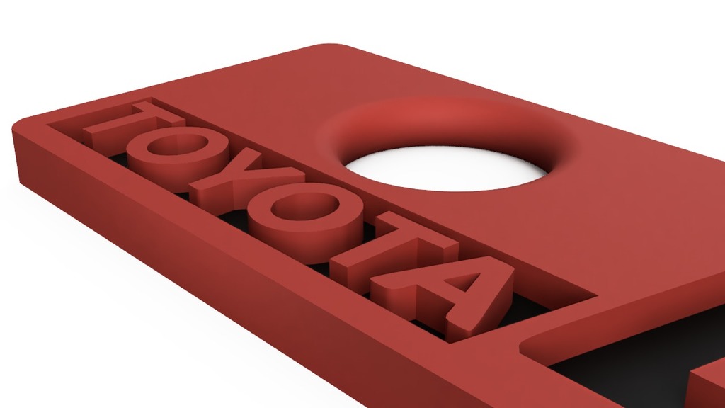 Брелок с логотипом Toyota Landcruiser