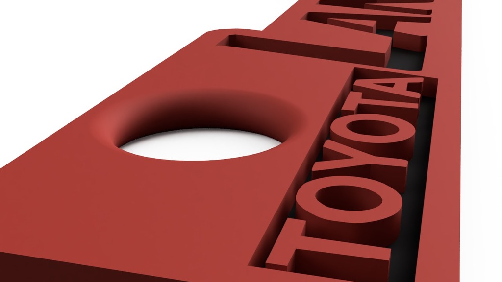 Брелок с логотипом Toyota Landcruiser