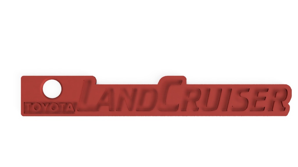 Брелок с логотипом Toyota Landcruiser