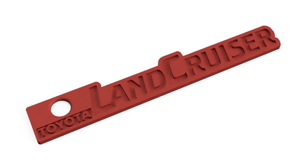 Брелок с логотипом Toyota Landcruiser