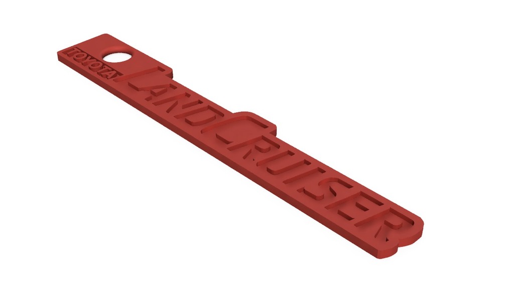 Брелок с логотипом Toyota Landcruiser