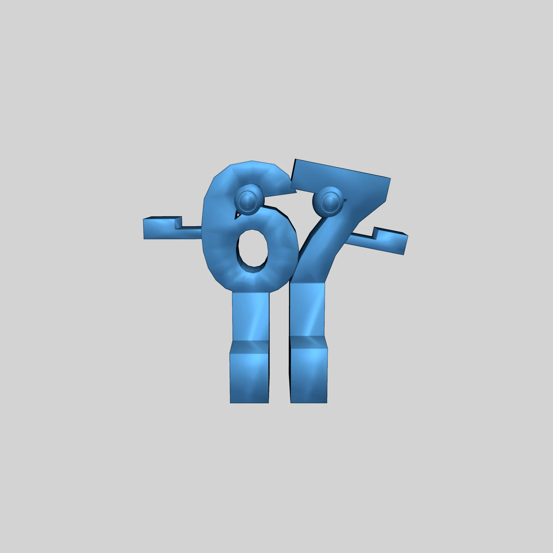 Модель sixseven для печати