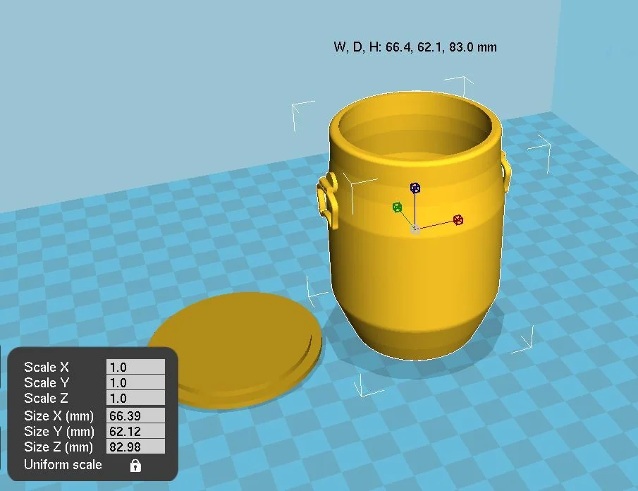 Индустриальный синий барабан для хранения
