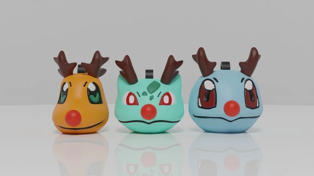 Декорации на Рождество: Покемоны из Канто