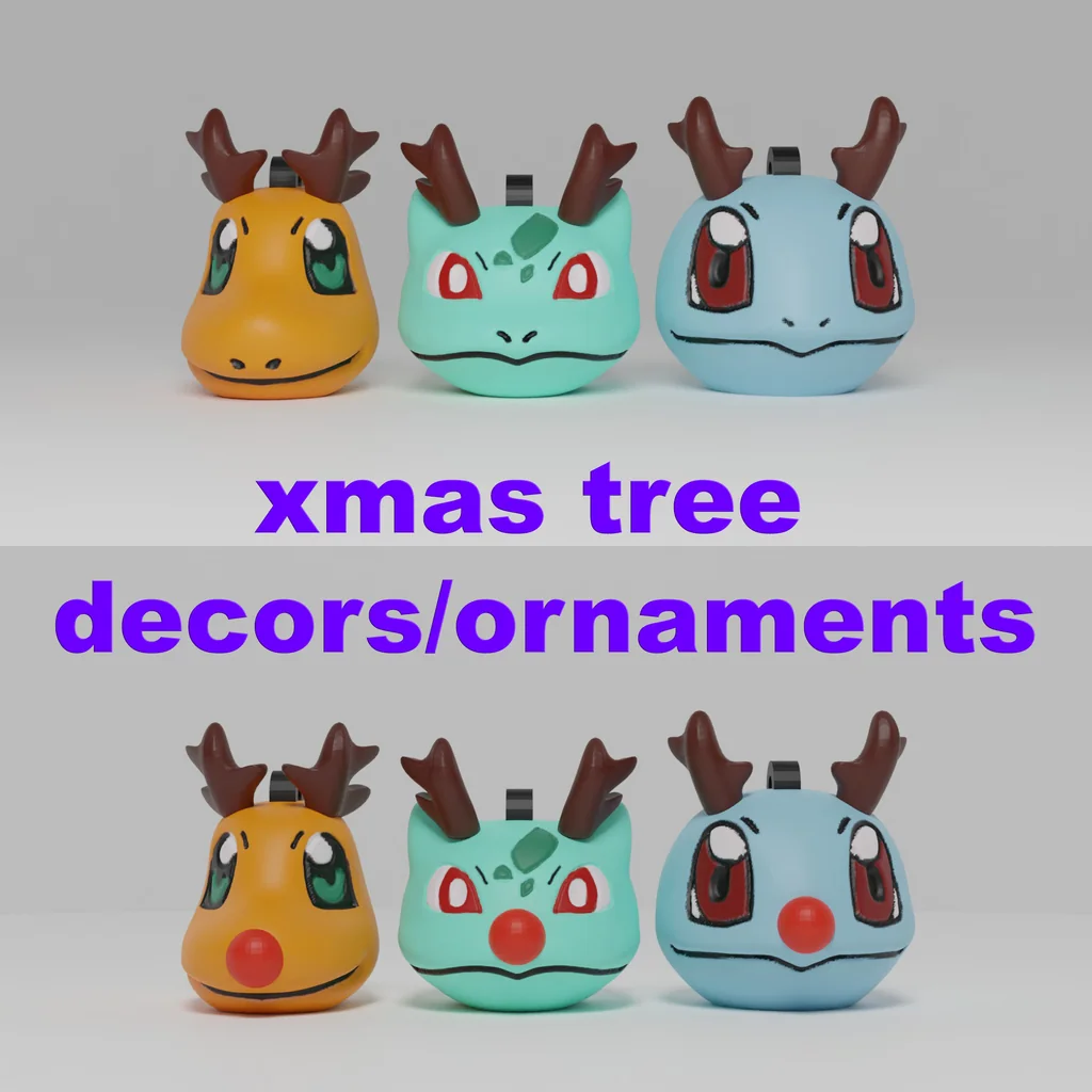 Декорации на Рождество: Покемоны из Канто