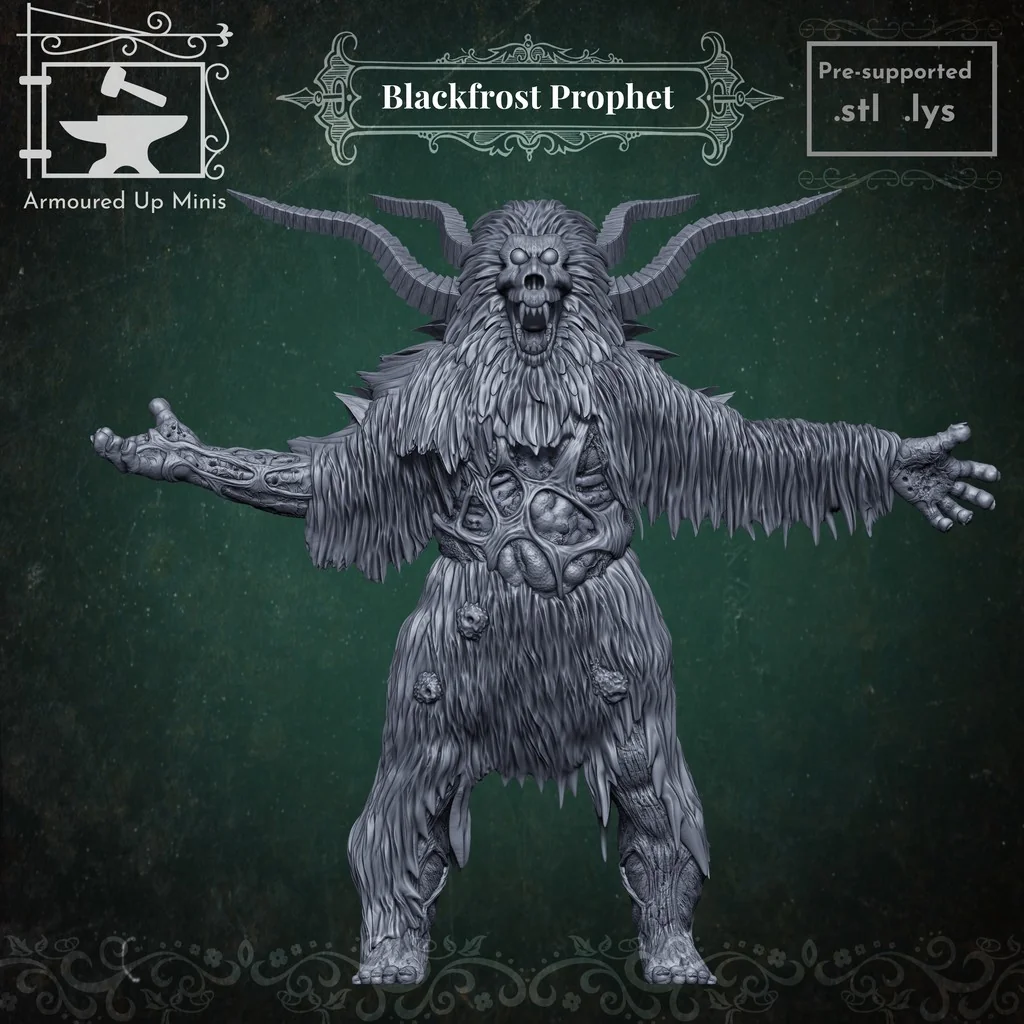 Миниатюра Blackfrost Prophet для настольных игр