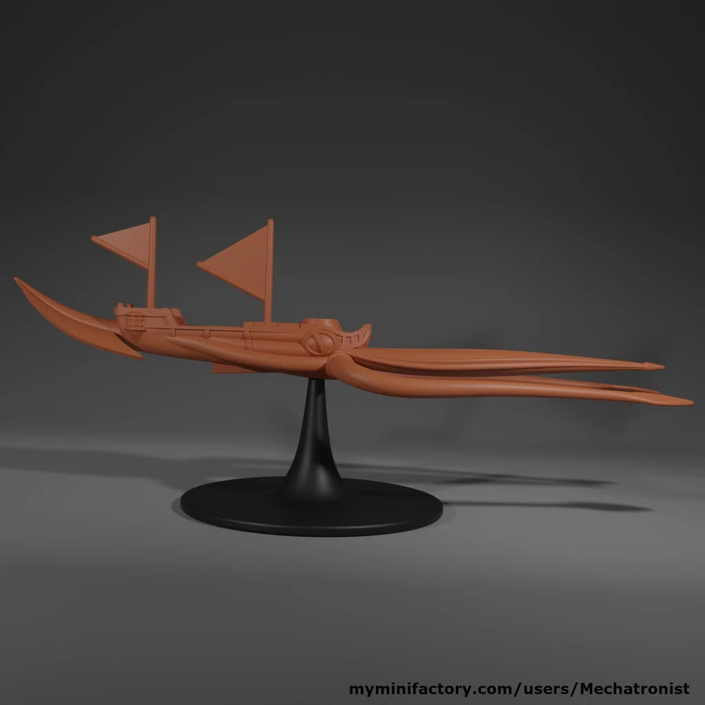 Миниатюра Корабля Осминога из D&D Spelljammer