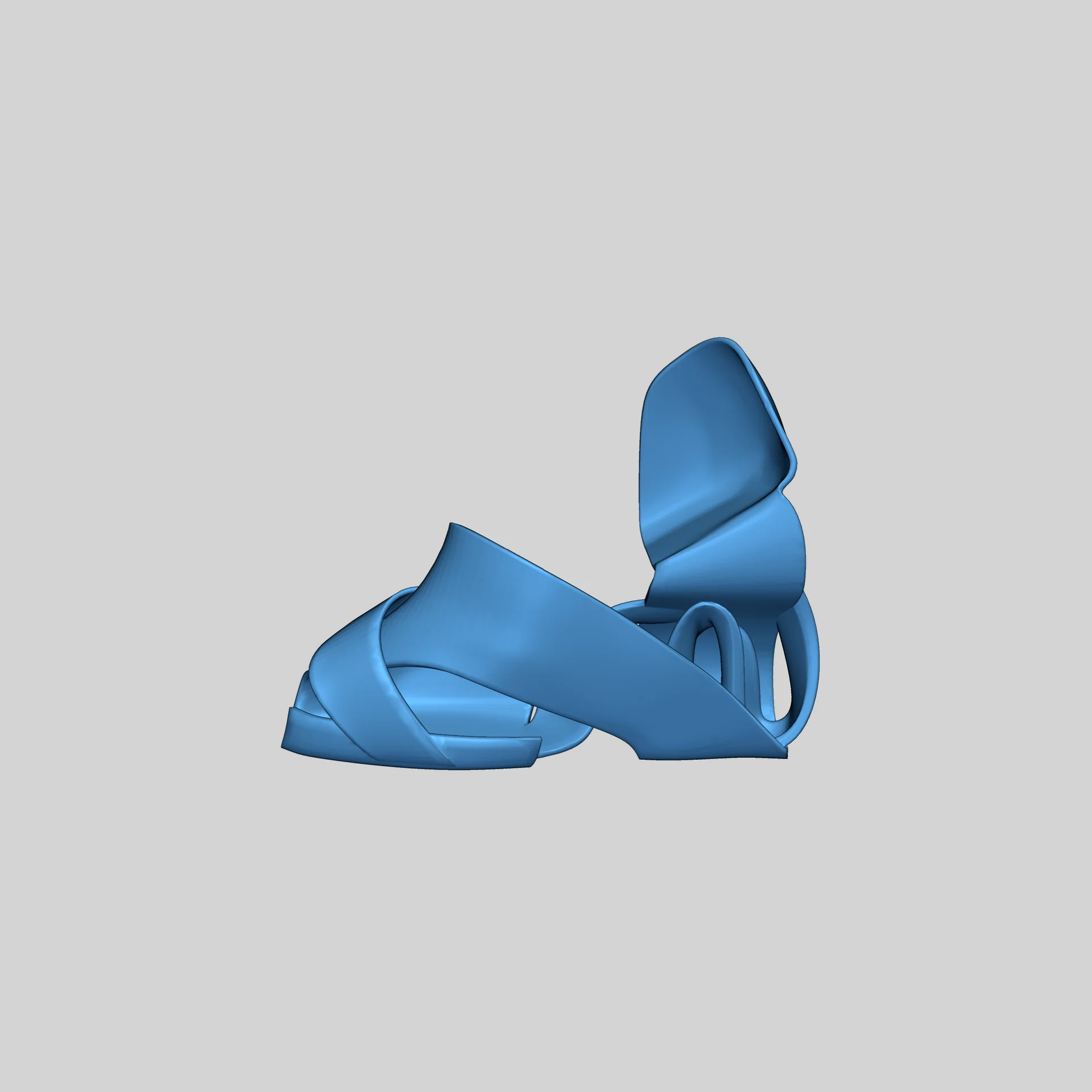 Модель: Высокие каблуки с лентами