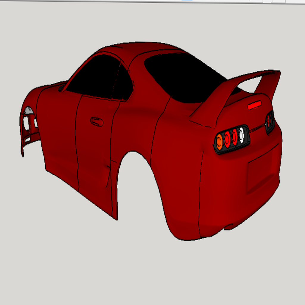 Тело Supra MK4 в масштабе 1/10