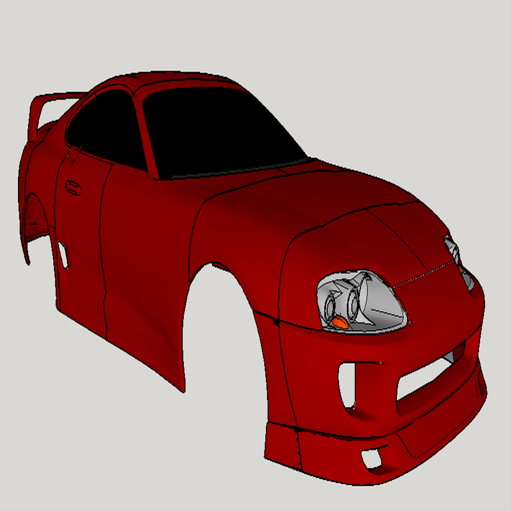 Тело Supra MK4 в масштабе 1/10