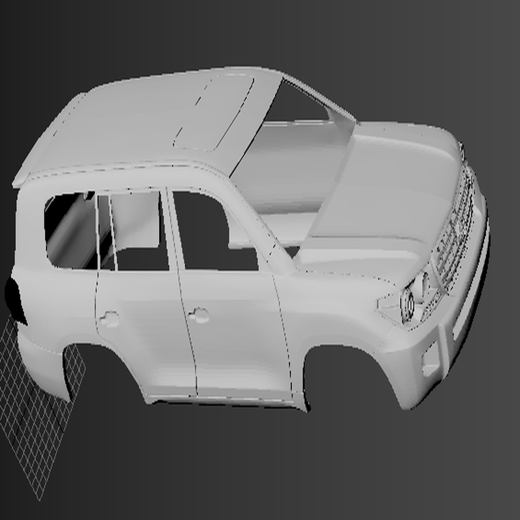 3D-модель кузова Toyota LC200