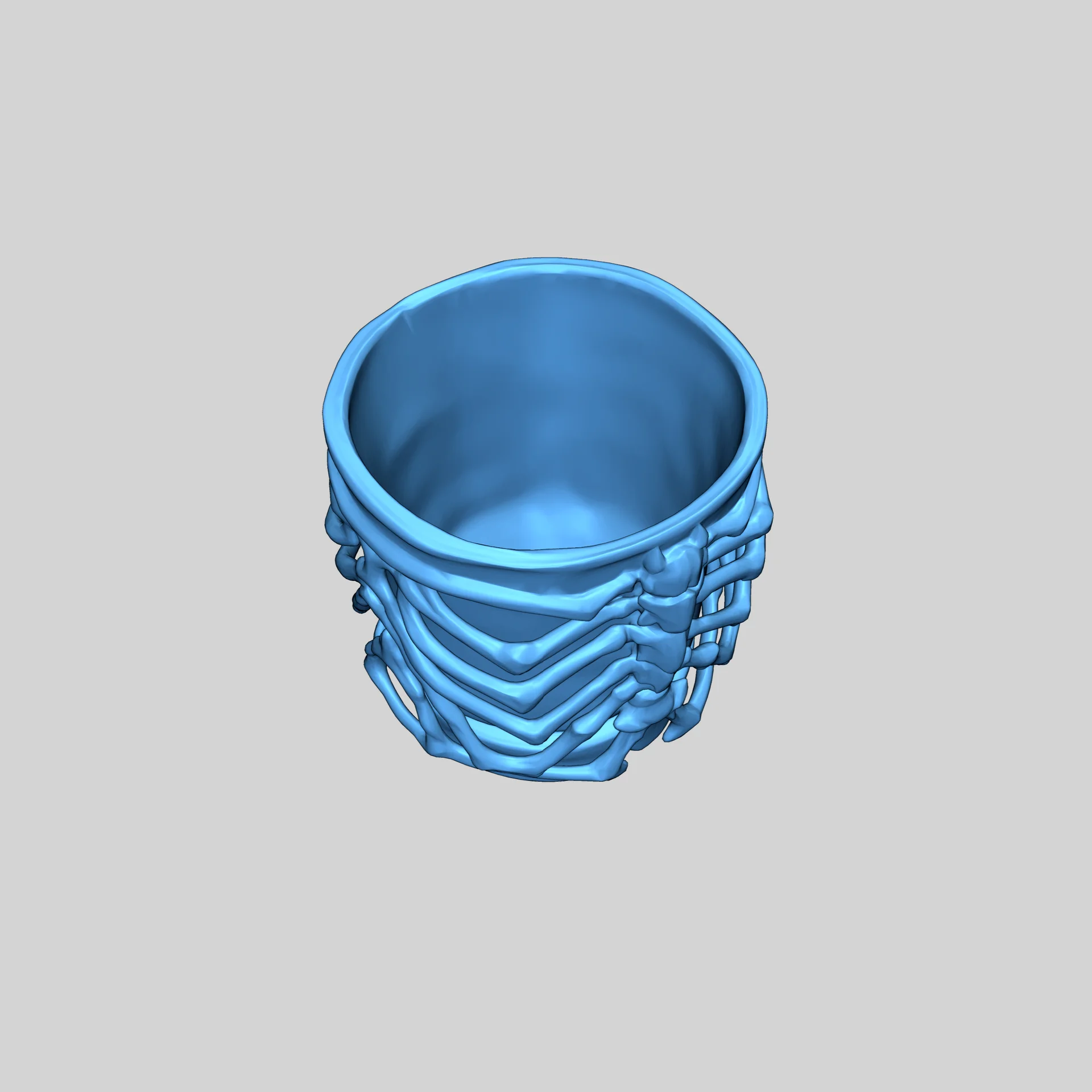 Цветочный горшок в форме кости