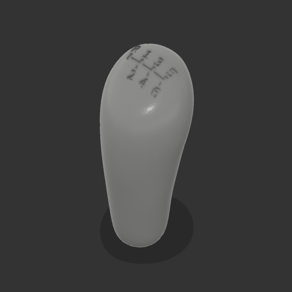 Модель 3D ручки переключения Toyota Tacoma