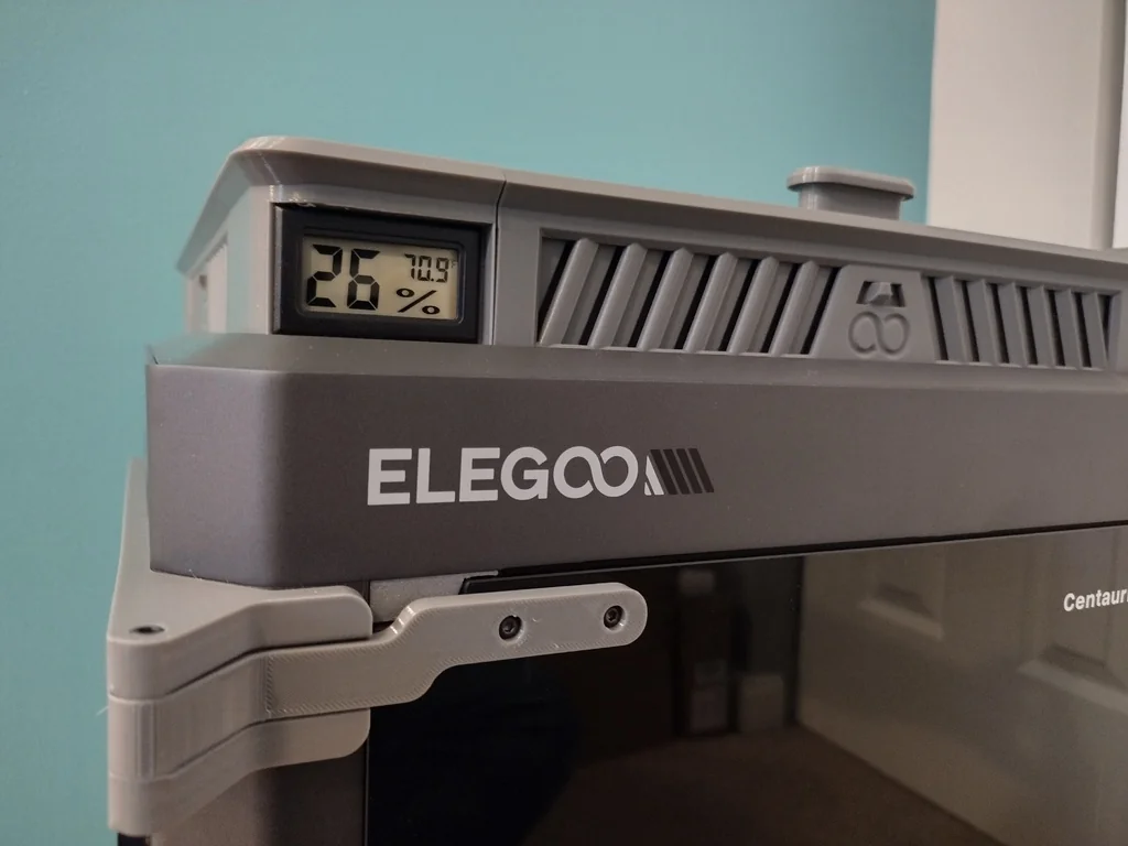 Модель углового подъемника для Elegoo Centauri с датчиком влажности и температуры