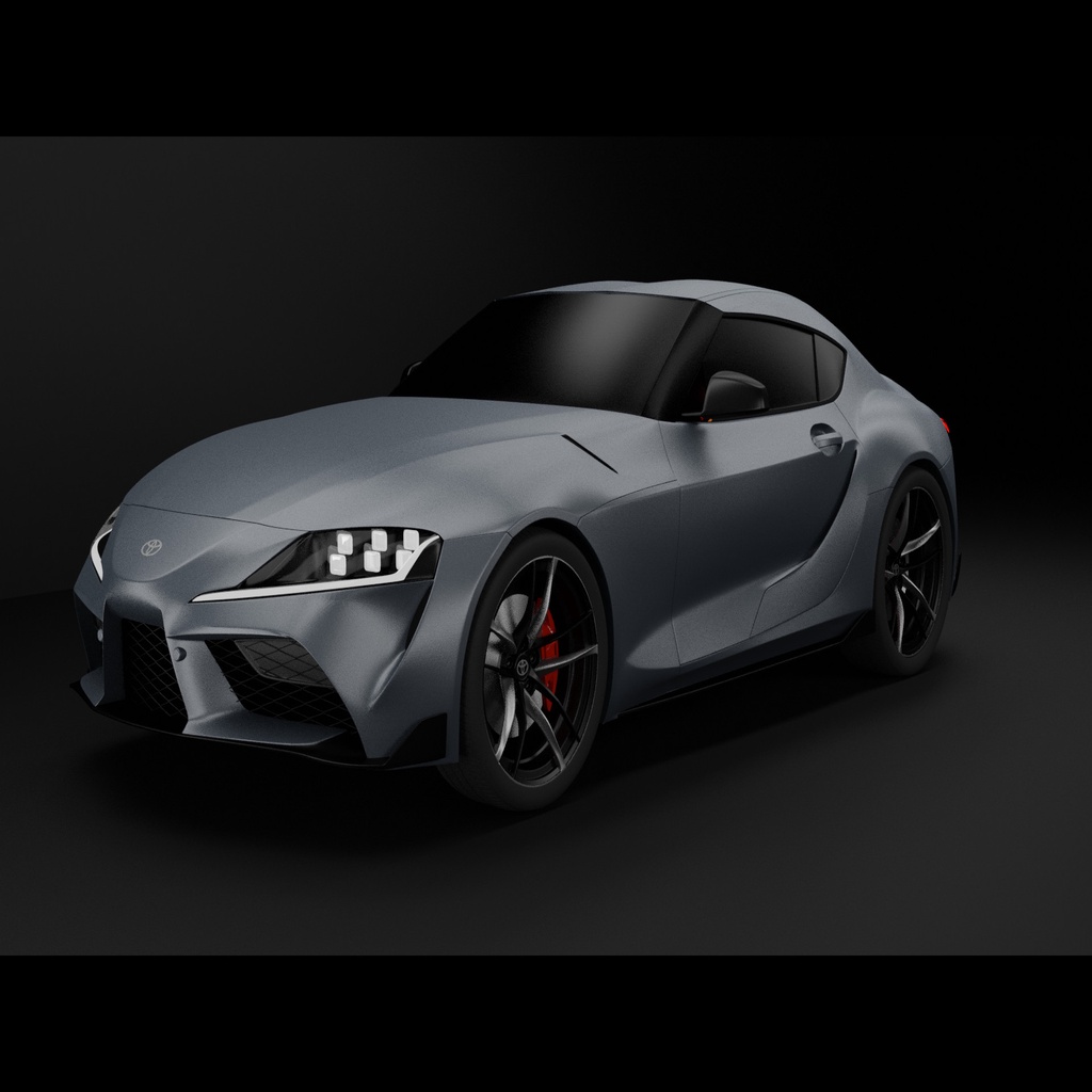Высокополигональная реплика нового Toyota Supra
