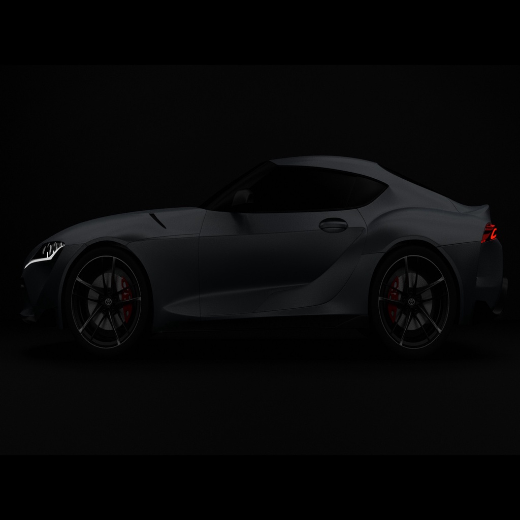 Высокополигональная реплика нового Toyota Supra