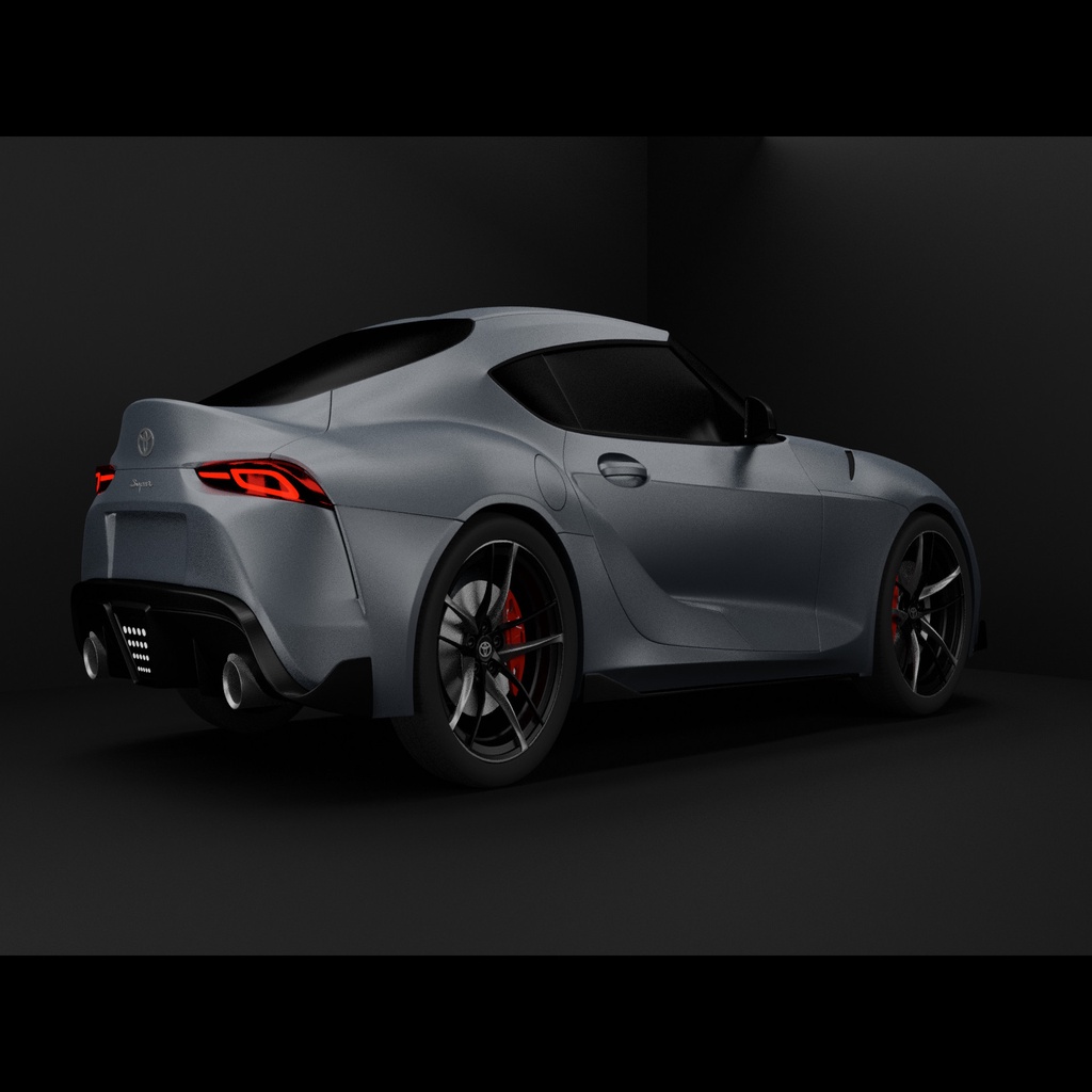 Высокополигональная реплика нового Toyota Supra