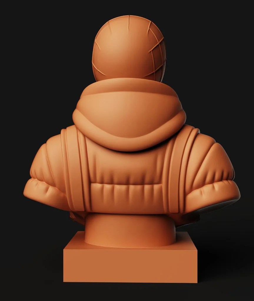 Бюст Человека-паука (Майлз Моралес) в уличном стиле