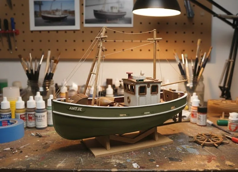 Винтажный траулер "Antje" – 3D модель