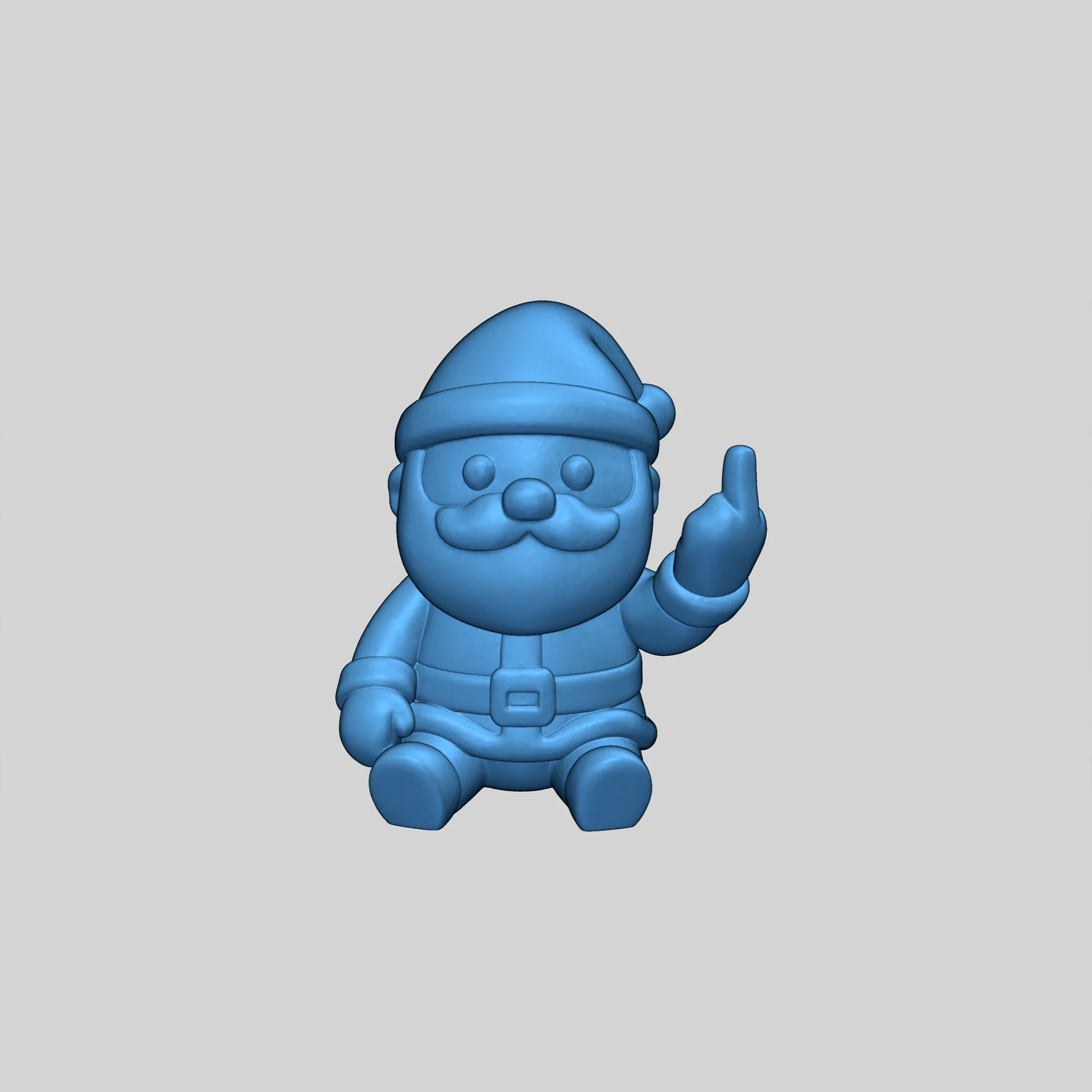 Модель Санта Клауса с Средним Пальцем