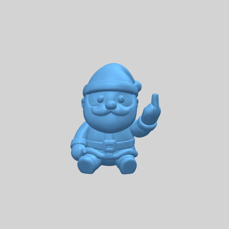 Модель Санта Клауса с Средним Пальцем