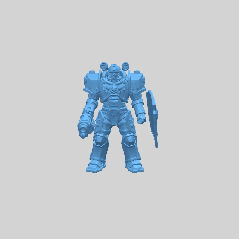 Миниатюра Командующего в стиле Grimdark для настольных игр