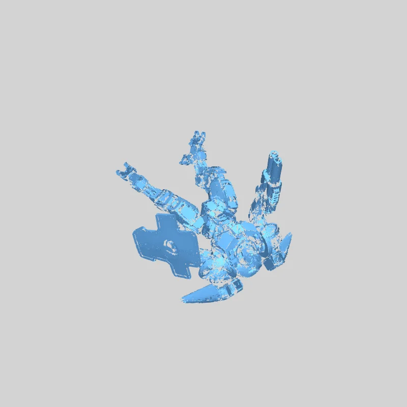 Готическая миниатюра боевого монаха в стиле научной фантастики