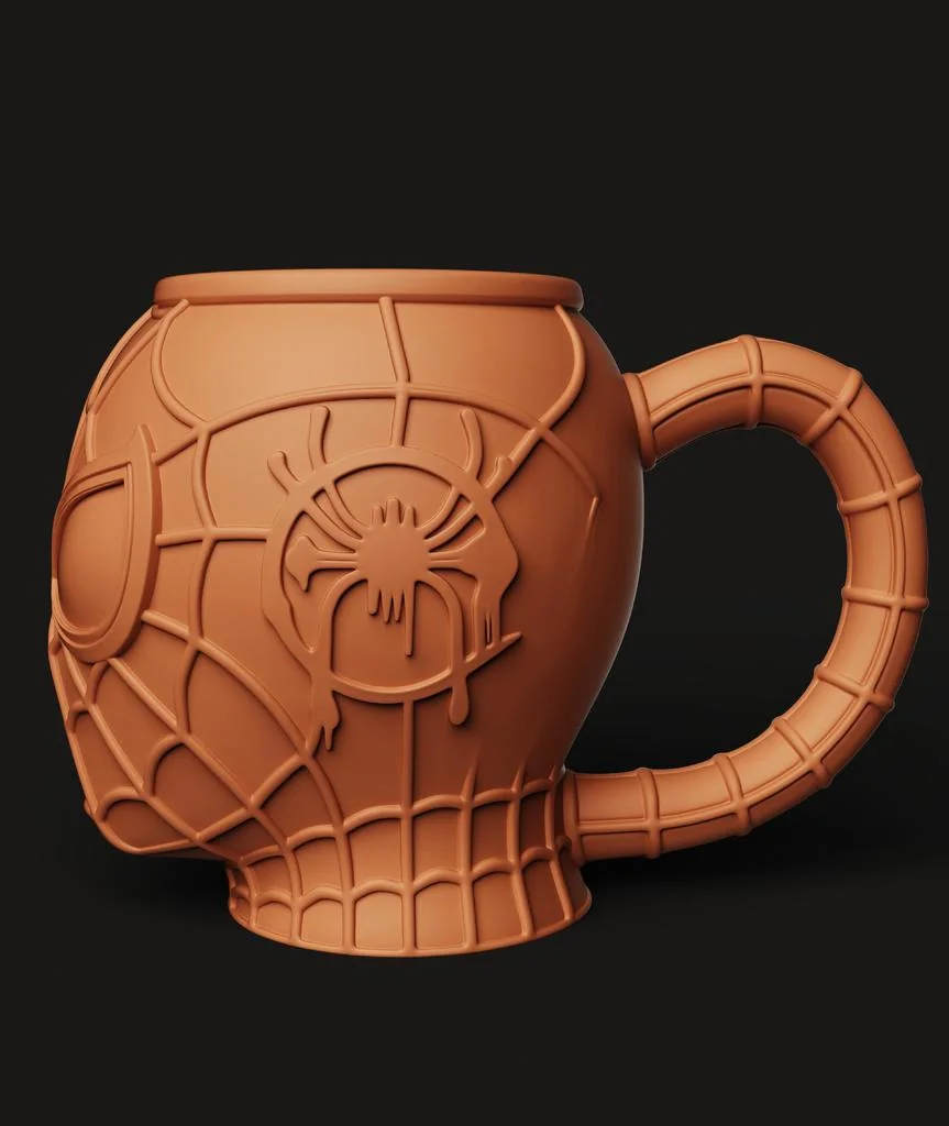 Кружка в форме головы Человека-Паука