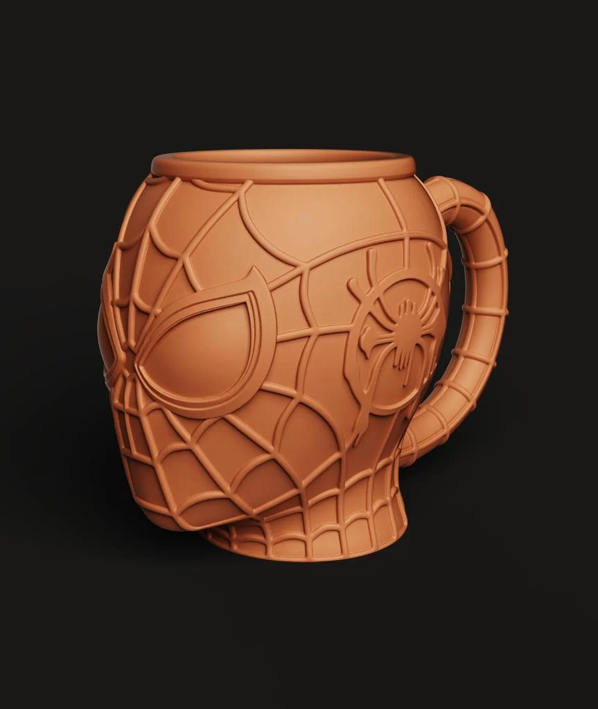 Кружка в форме головы Человека-Паука