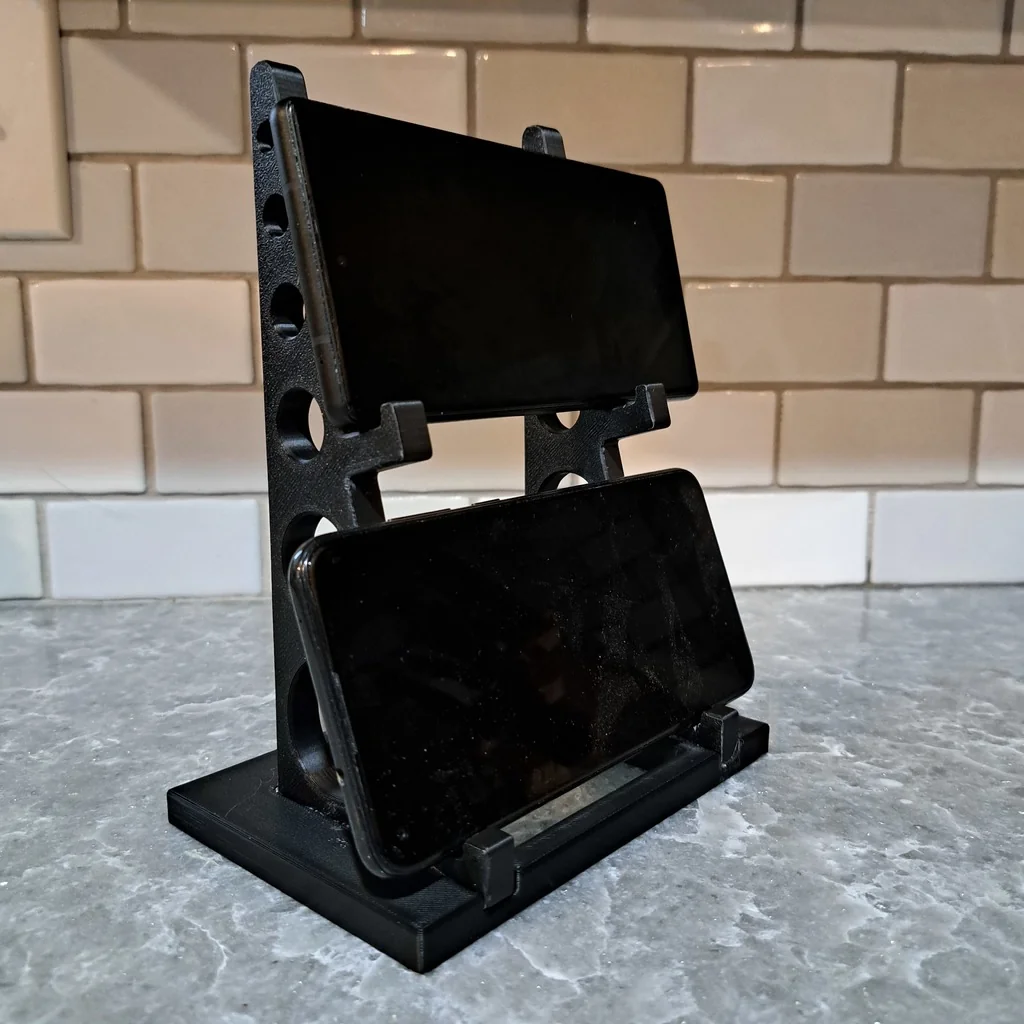 Двойной горизонтальный держатель для телефона