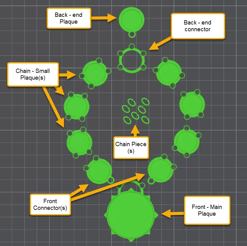 Кастомизируемая цепь для костюма