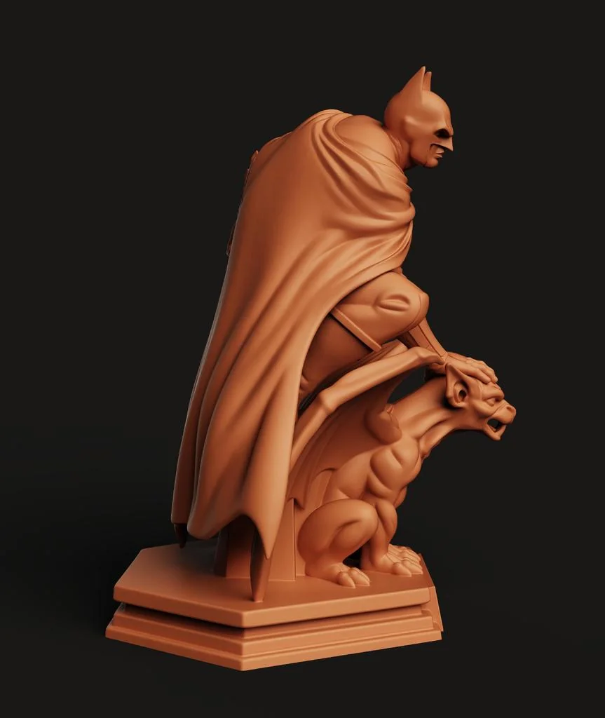 Бэтмен на готическом горгулье | Статуя Темного Рыцаря