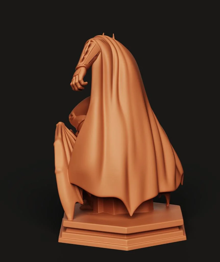 Бэтмен на готическом горгулье | Статуя Темного Рыцаря