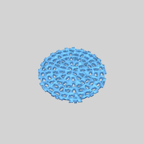 3D Модель: Большой Снежинка WS2811 Seed Pixel