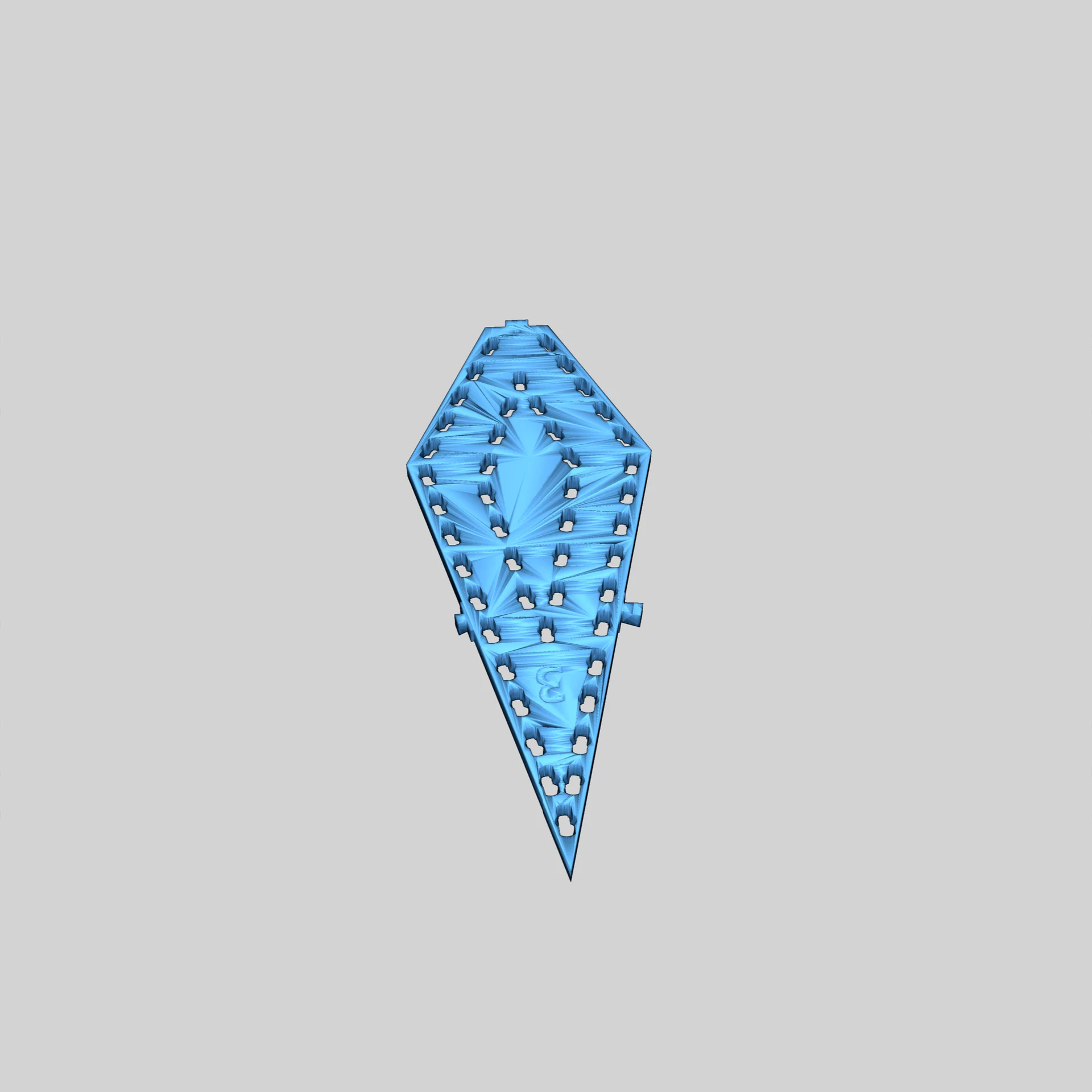 3D Модель: Большой Снежинка WS2811 Seed Pixel