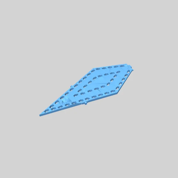 3D Модель: Большой Снежинка WS2811 Seed Pixel